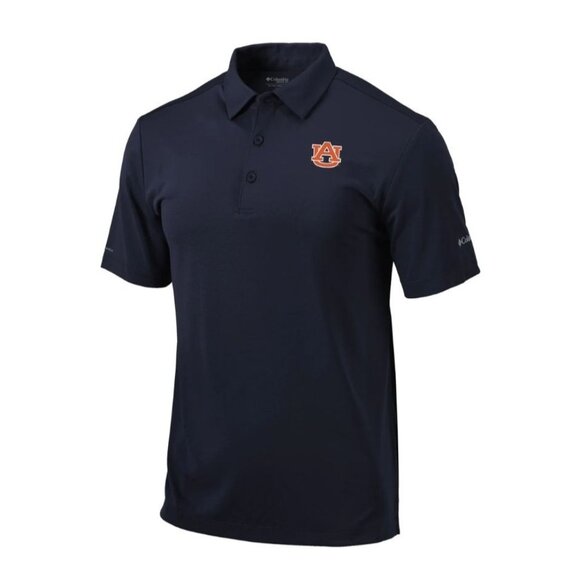 COLUMBIA Golf Auburn Tigers Drive Polo Large Navy - Picture 1 of 2